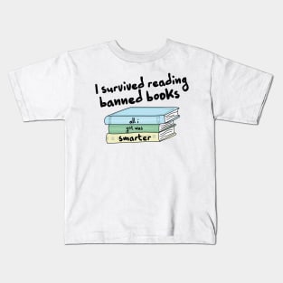 I Survived reading banned books Kids T-Shirt